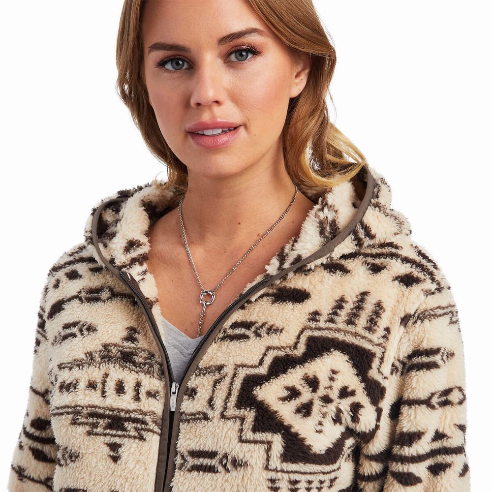 Women's Ariat REAL Berber Hoodie Multicolor | BSYH-15892