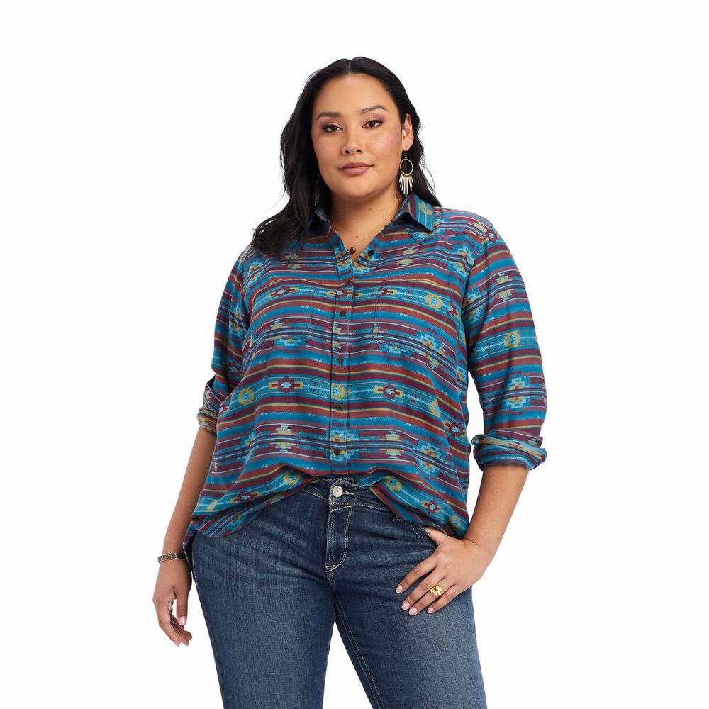 Women's Ariat REAL Billie Rae Tops Multicolor | RNLM-78426