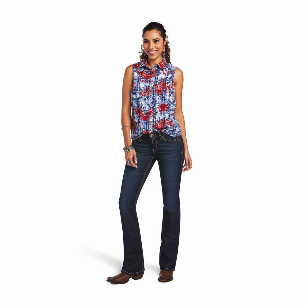 Women's Ariat REAL Billie Tops Multicolor | LFOT-54678