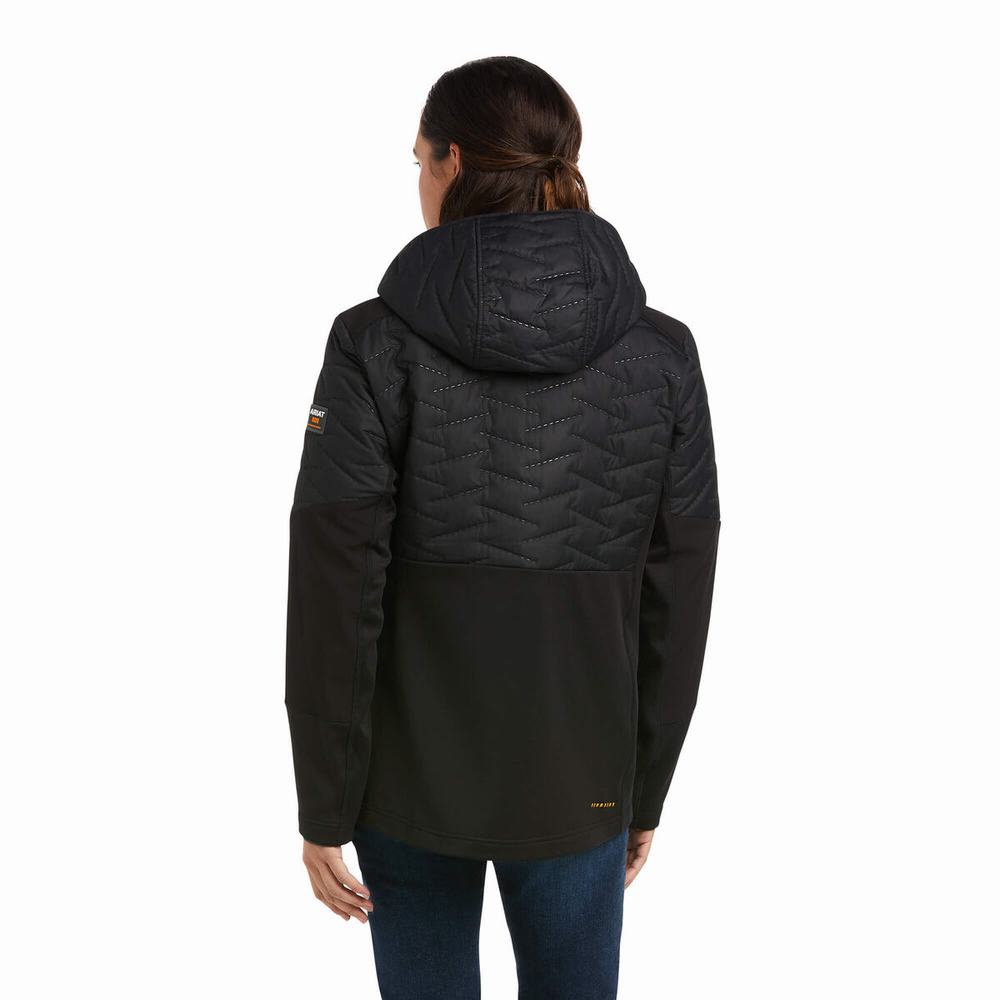 Women's Ariat Rebar Cloud 9 Water Resistant Insulated Jackets Black | ECSB-48073