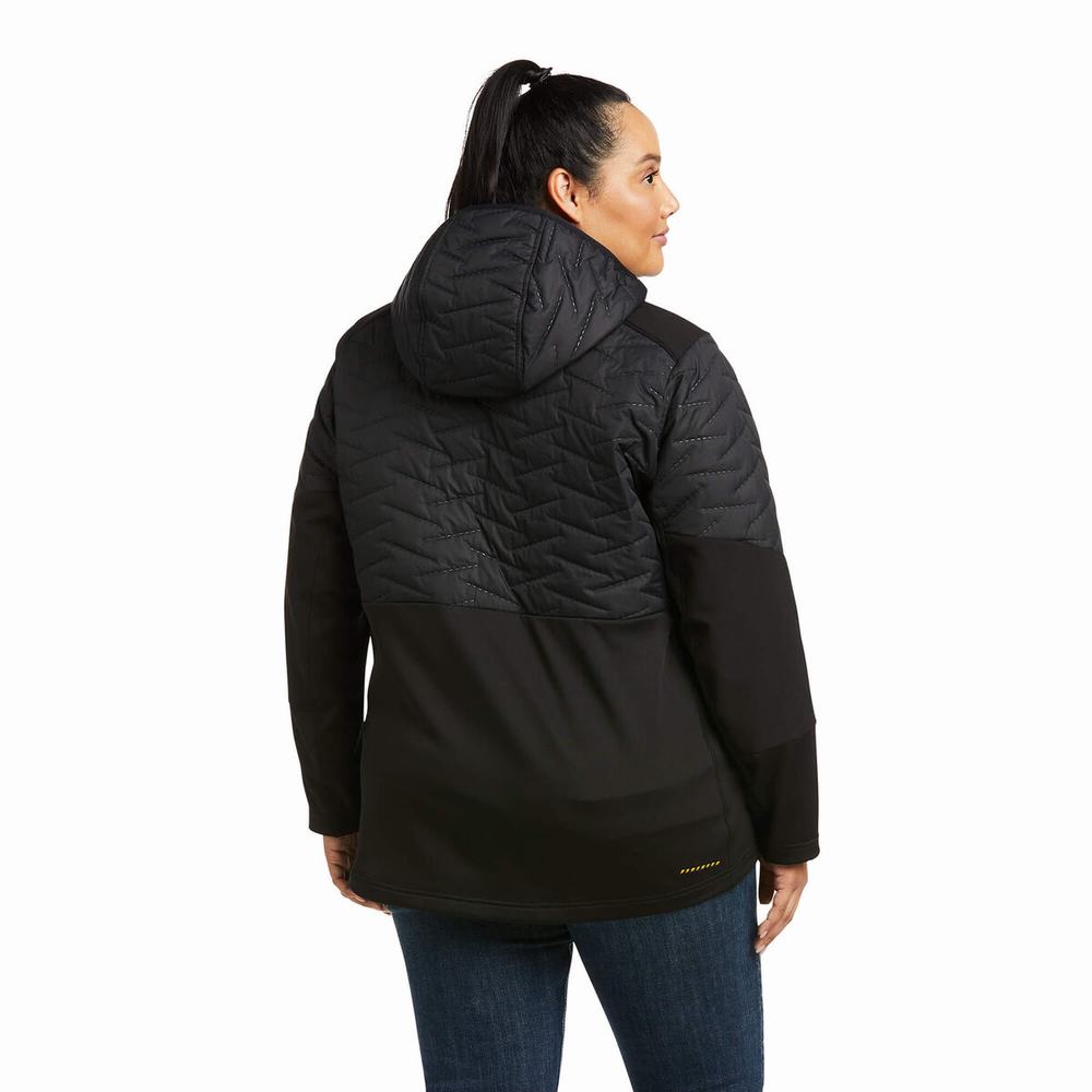 Women's Ariat Rebar Cloud 9 Water Resistant Insulated Jackets Black | ECSB-48073