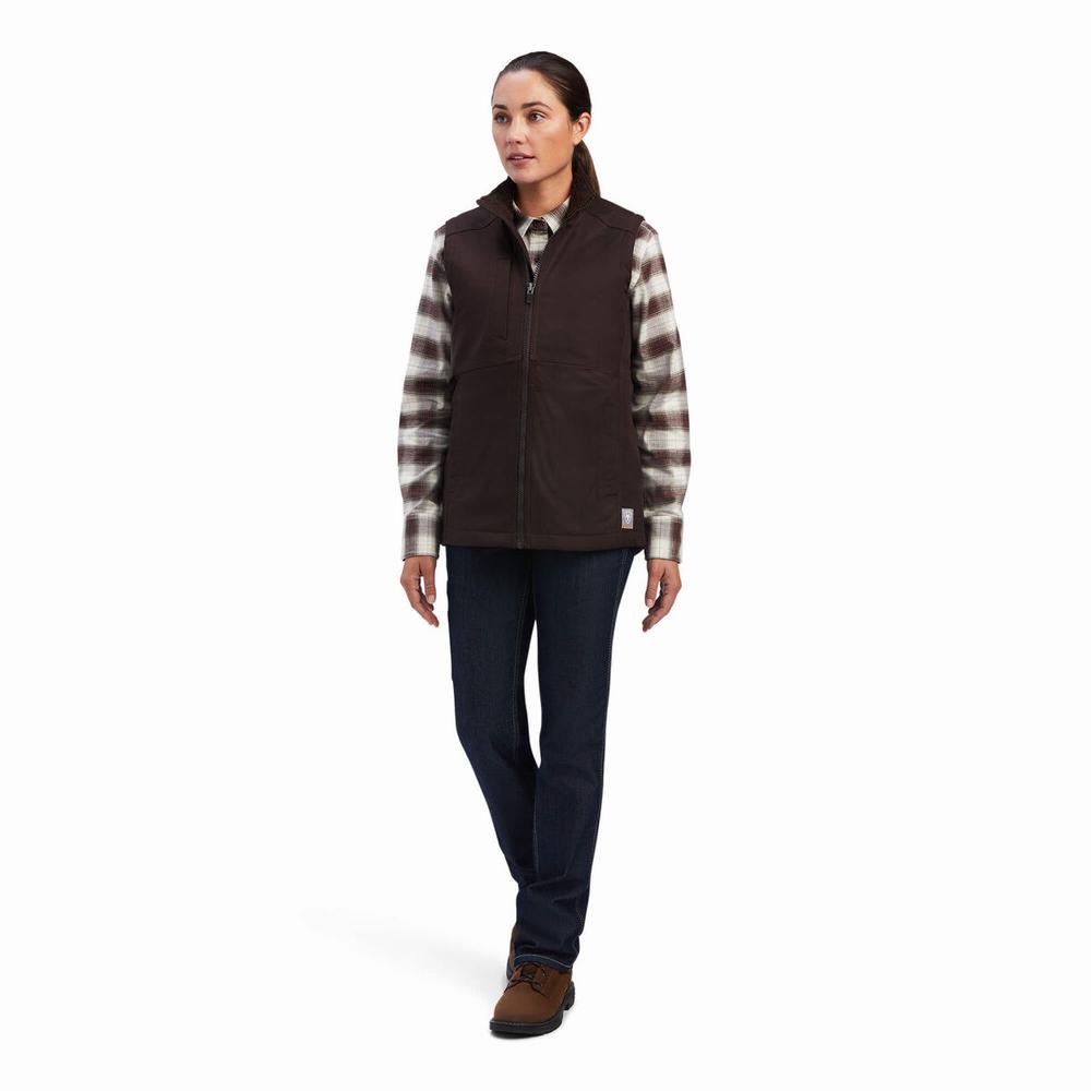 Women's Ariat Rebar DuraCanvas Insulated Vests Multicolor | VKLZ-28430