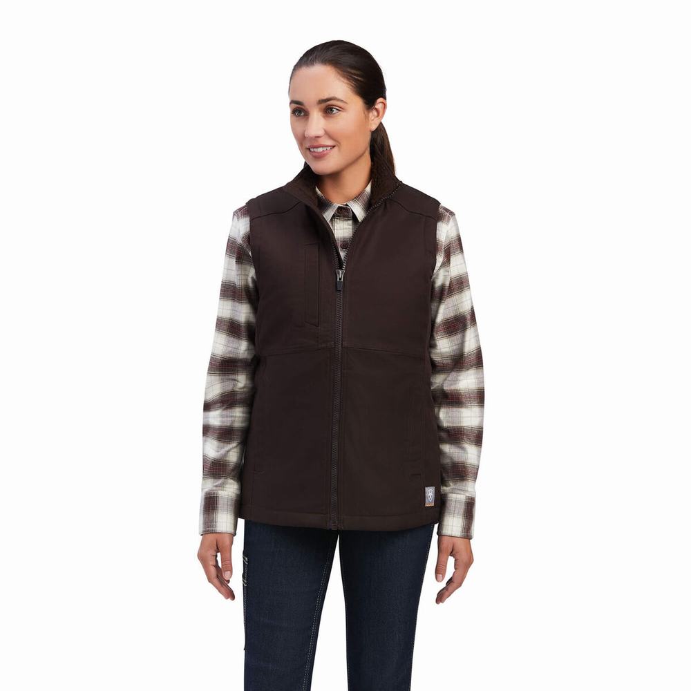 Women\'s Ariat Rebar DuraCanvas Insulated Vests Multicolor | VKLZ-28430