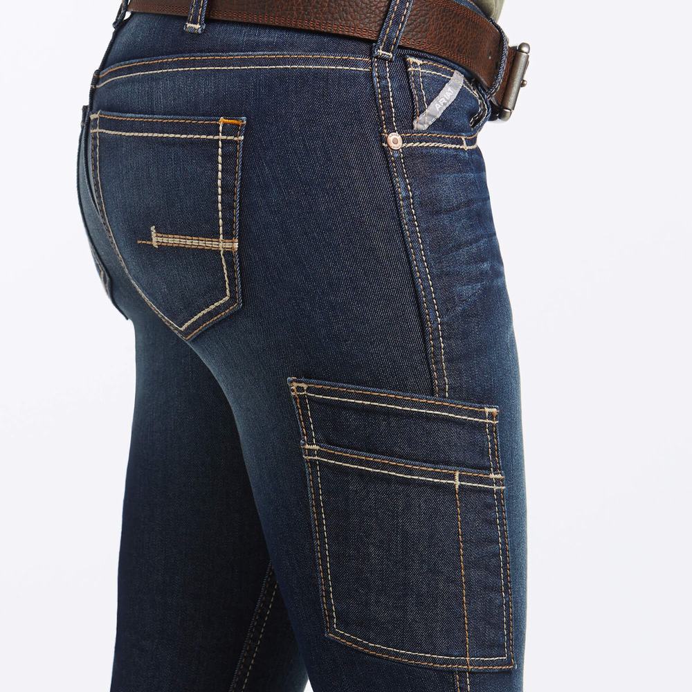 Women's Ariat Rebar DuraStretch Riveter Cut Straight-Fit Jeans Multicolor | SJPX-49265