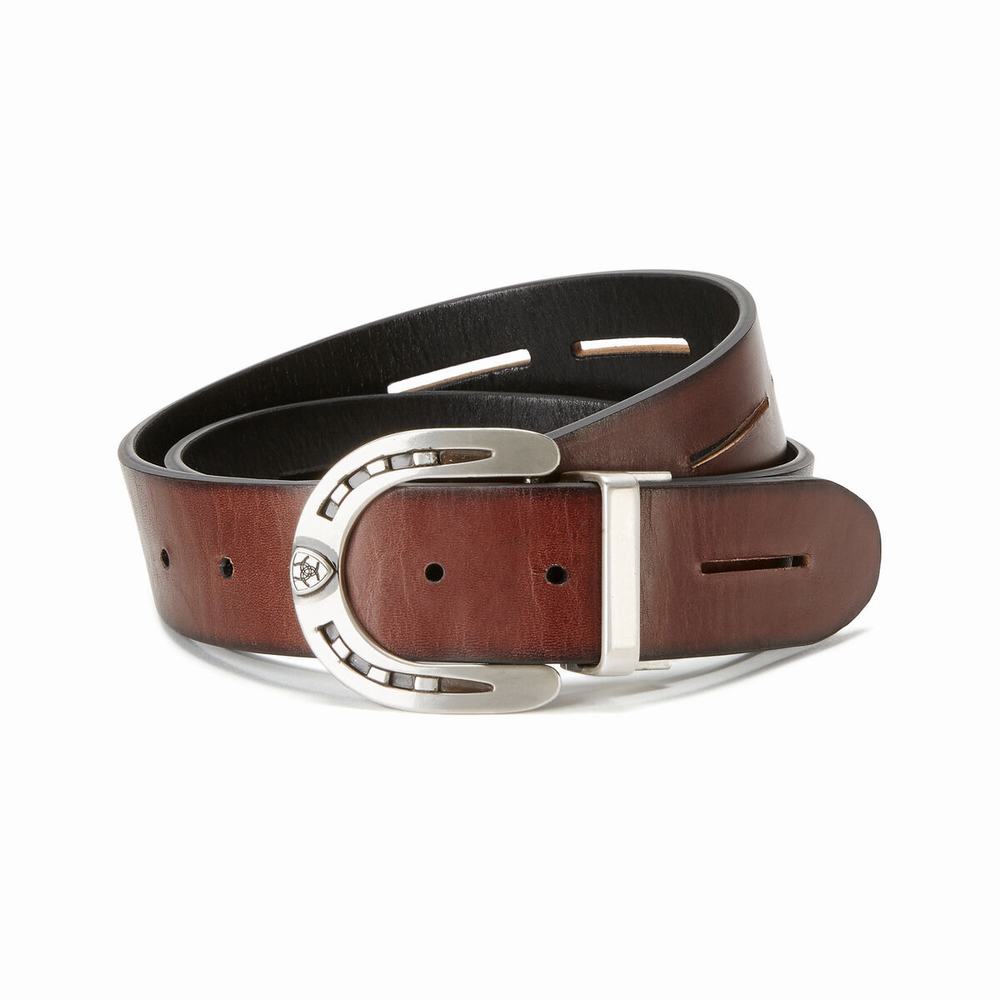 Women\'s Ariat Regal Reversible Belts Black / Brown | XUZR-20517