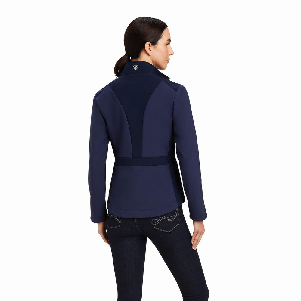 Women's Ariat Salient Jackets Navy | RULT-25168