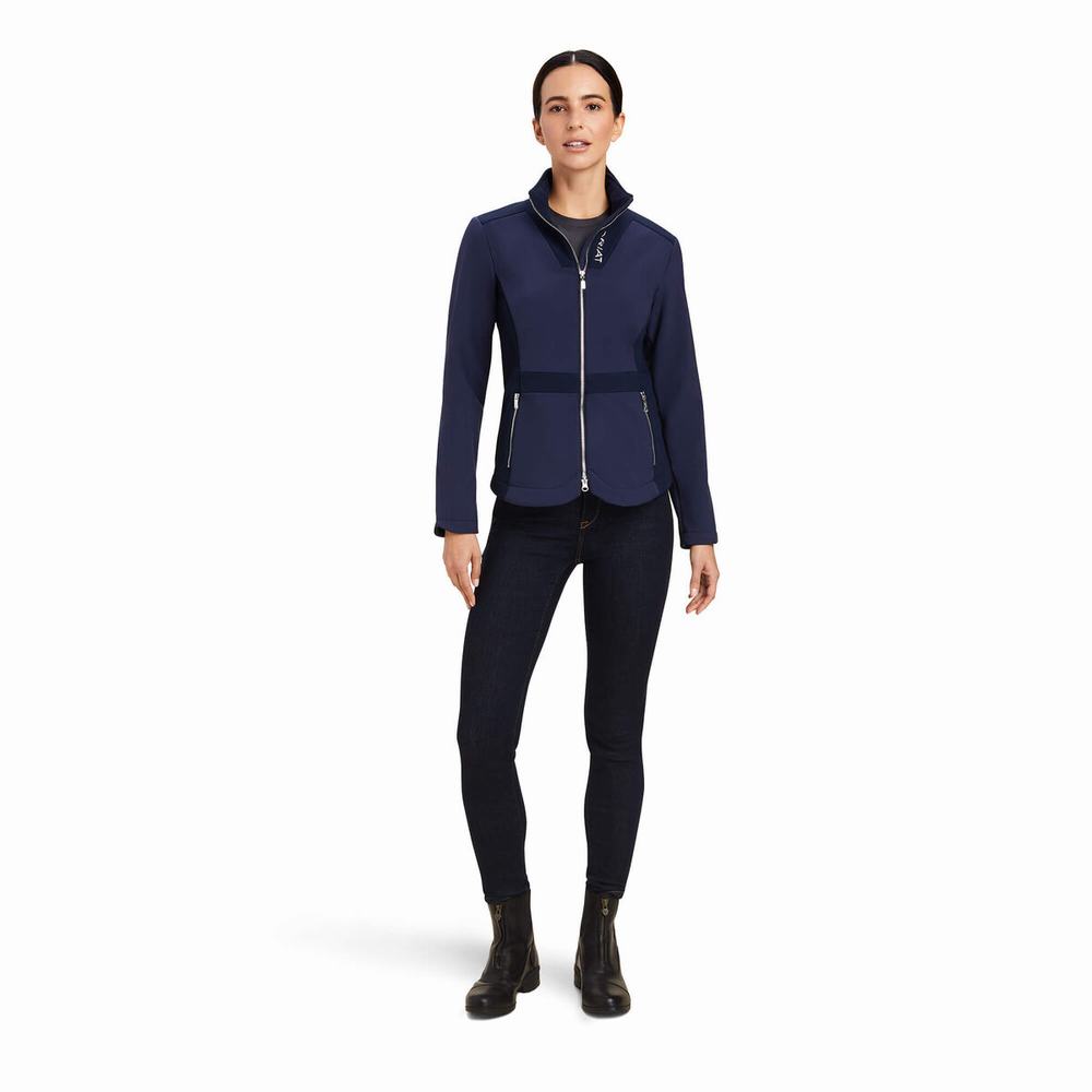 Women's Ariat Salient Jackets Navy | RULT-25168