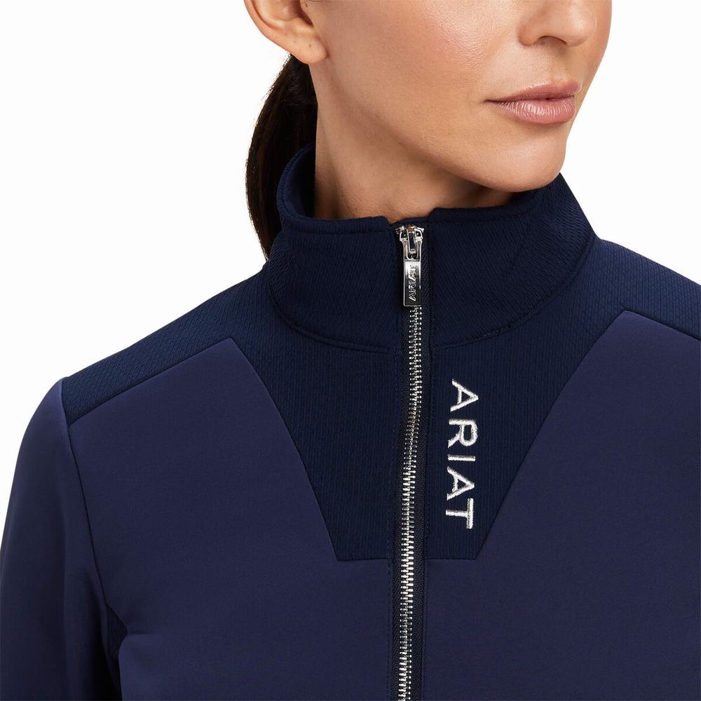 Women's Ariat Salient Jackets Navy | RULT-25168