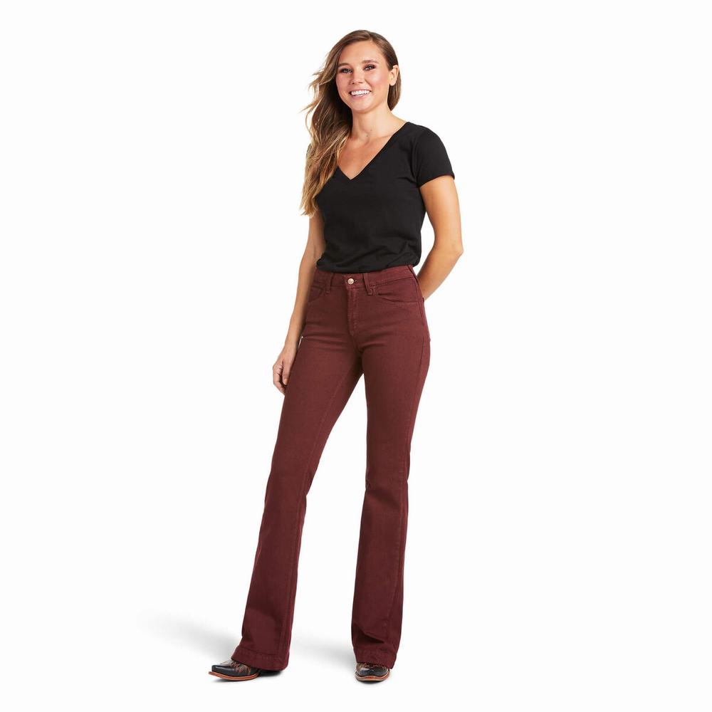 Women's Ariat Slim Ella Skinny Jeans Pink | ITAV-50143