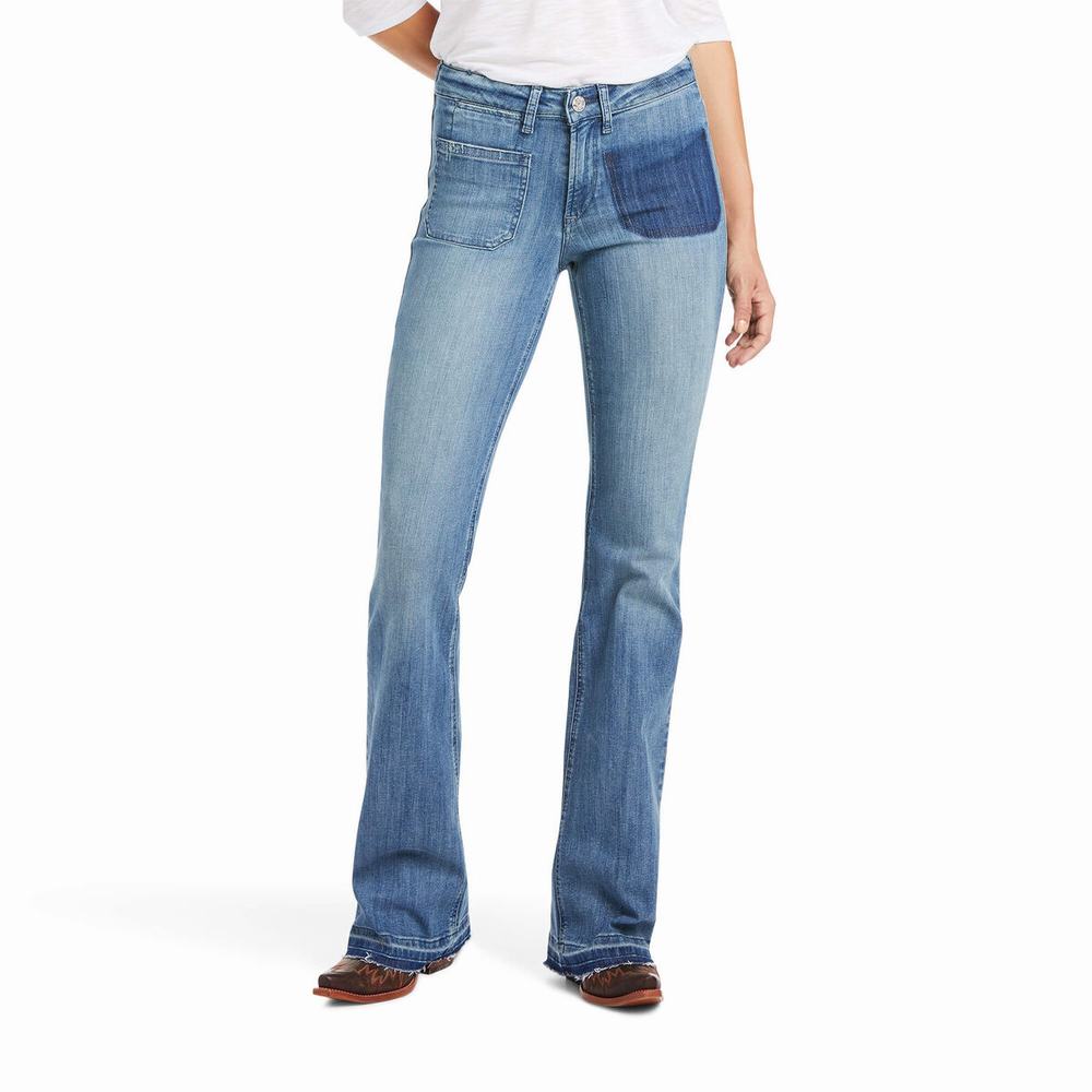 Women\'s Ariat Slim Vivianne Skinny Jeans Blue | PZIC-53087