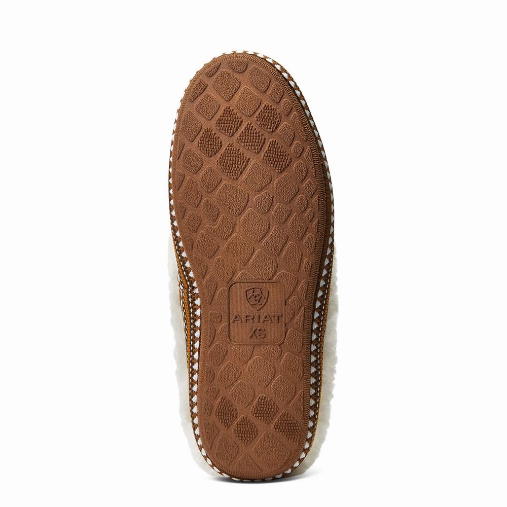 Women's Ariat Slippers Beige | MXTL-07986