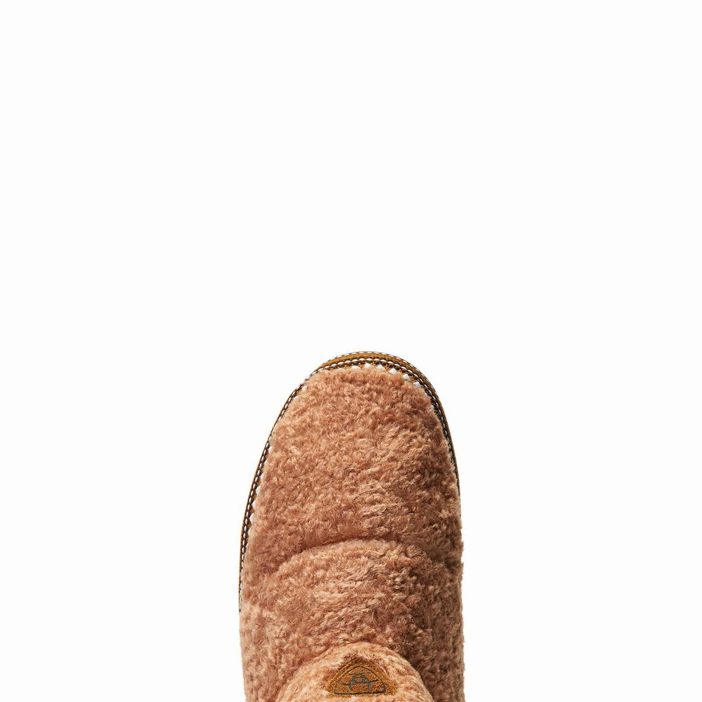 Women's Ariat Slippers Brown | AKDB-76530