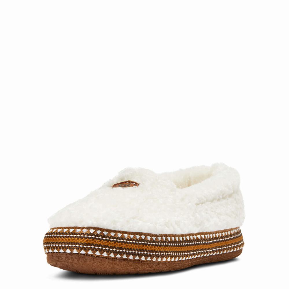 Women's Ariat Snuggle Slippers Beige | YHML-96015