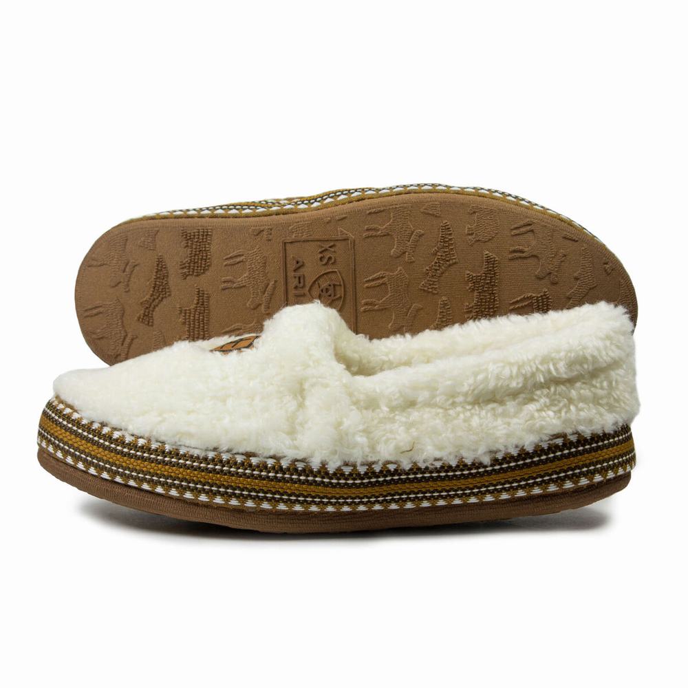 Women\'s Ariat Snuggle Slippers Beige | YHML-96015