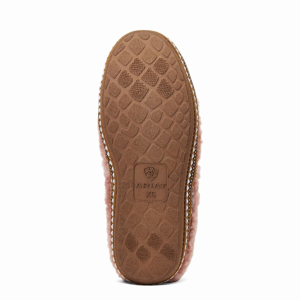 Women's Ariat Snuggle Slippers Pink | JFPG-62138