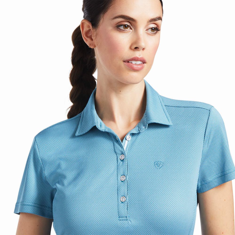 Women's Ariat Talent Tops Blue | IMQA-58412