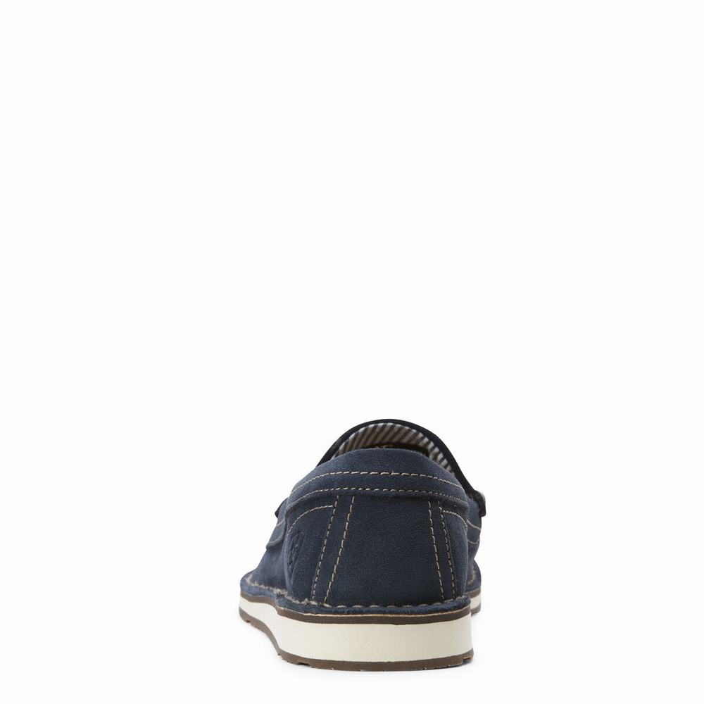 Women's Ariat Tassel Cruiser Sneakers Navy | PBIS-61534