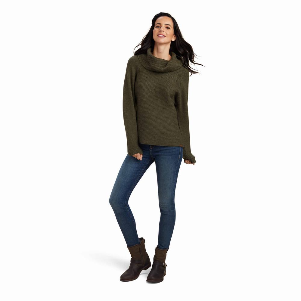 Women's Ariat Three Chimney Sweaters Multicolor | AMNZ-89071