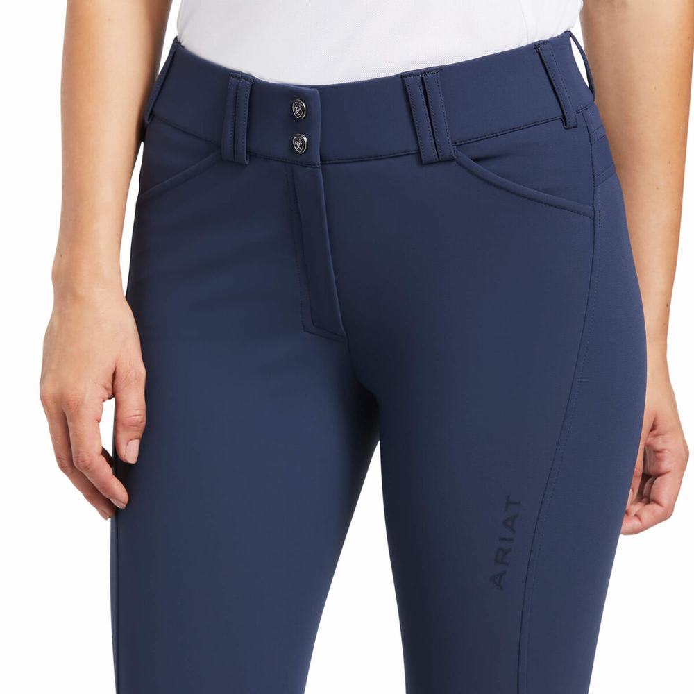 Women's Ariat Tri Factor Grip Pants Blue | SMLB-08963