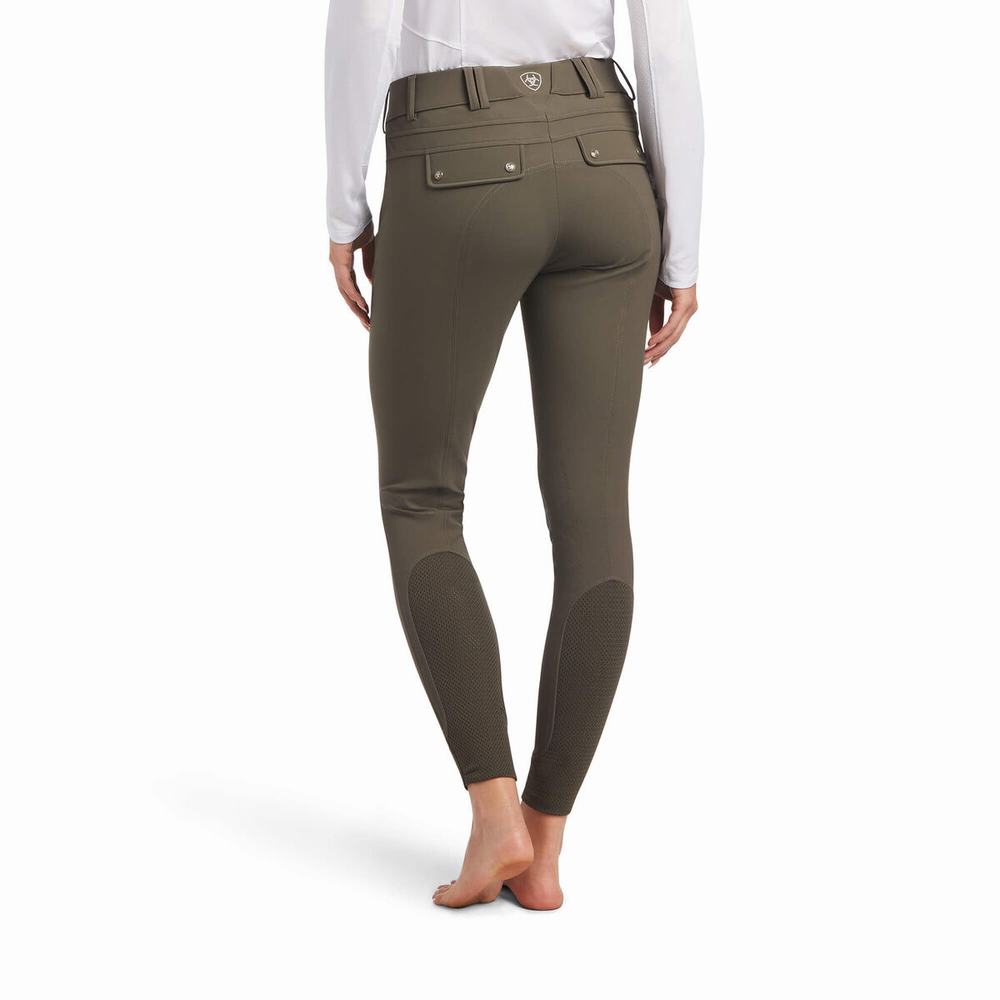 Women's Ariat Tri Factor Grip Pants Brown | VAWQ-92508