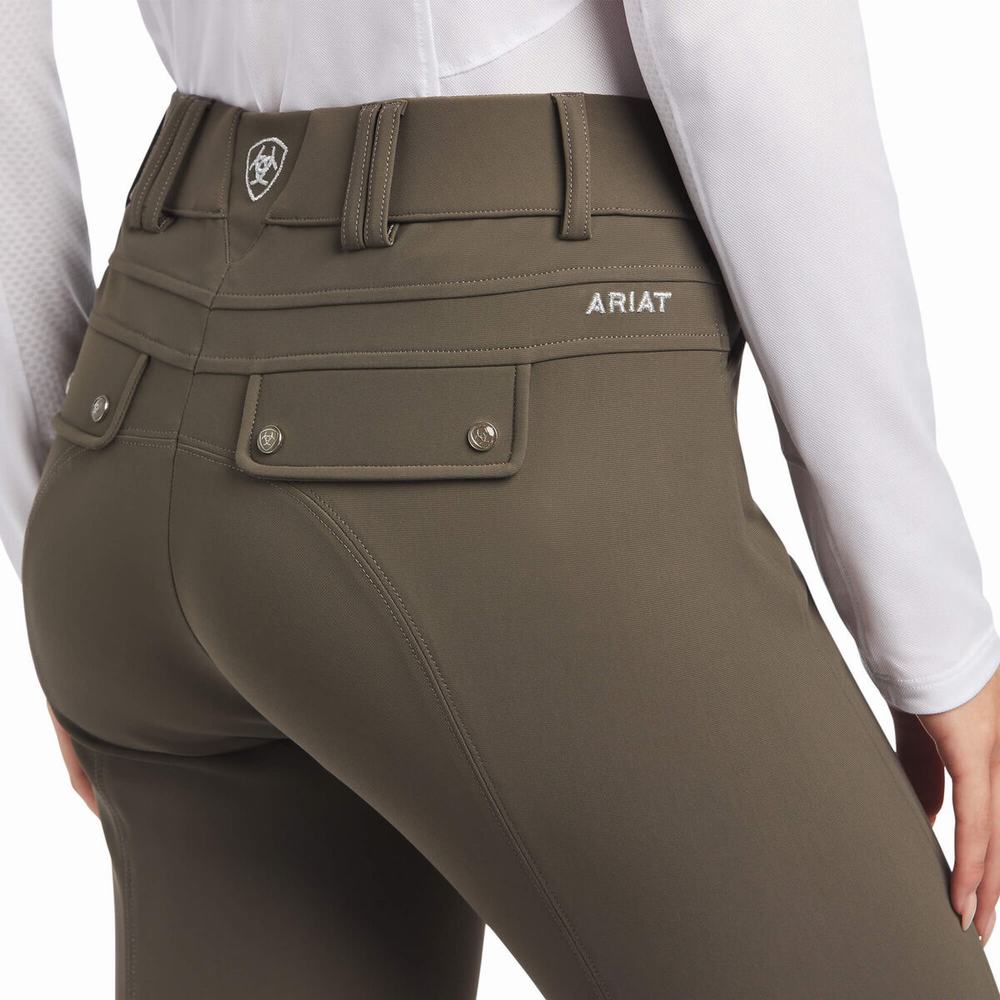 Women's Ariat Tri Factor Grip Pants Brown | VAWQ-92508