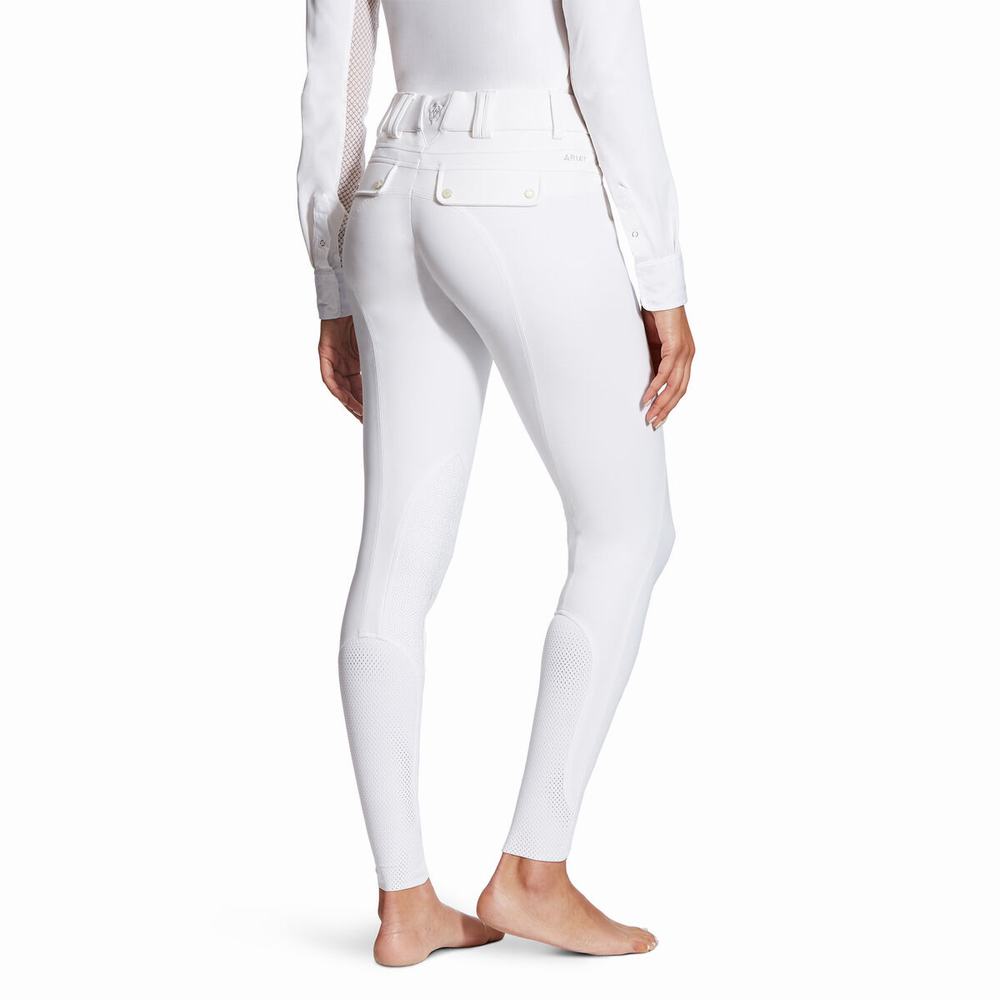 Women's Ariat Tri Factor Grip Pants White | NAJV-48716