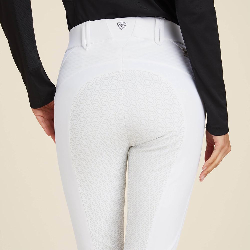 Women's Ariat Tri Factor X Bellatrix Full Seat Breech Pants White | PXJR-81540