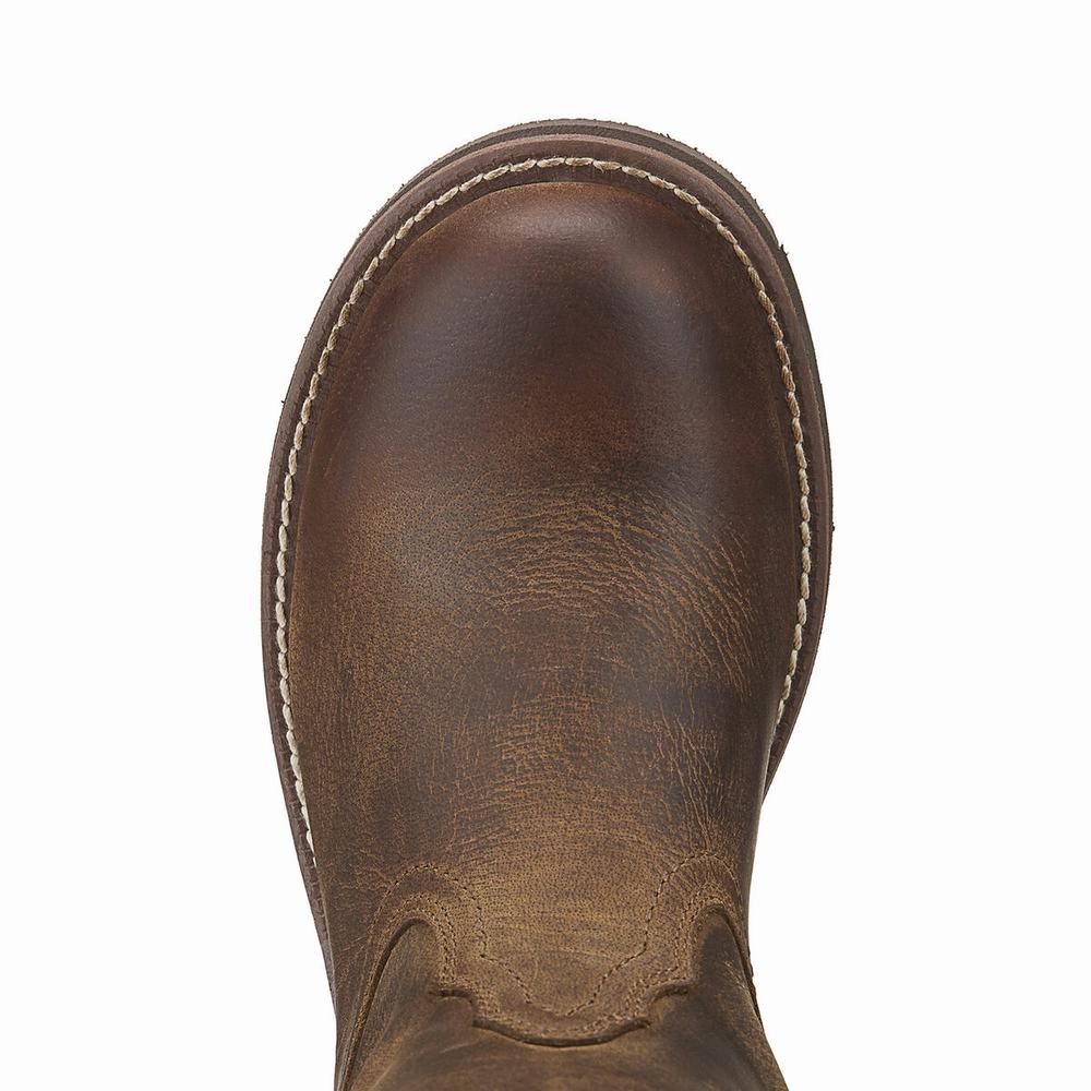 Women's Ariat Unbridled Roper Western Boots Brown | VXQC-73168