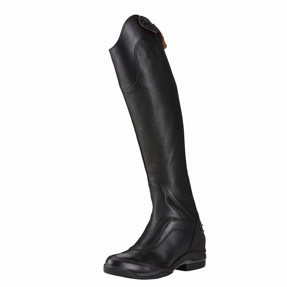 Women\'s Ariat V SPORT TALL ZIP Riding Boots Black | YUGT-53920