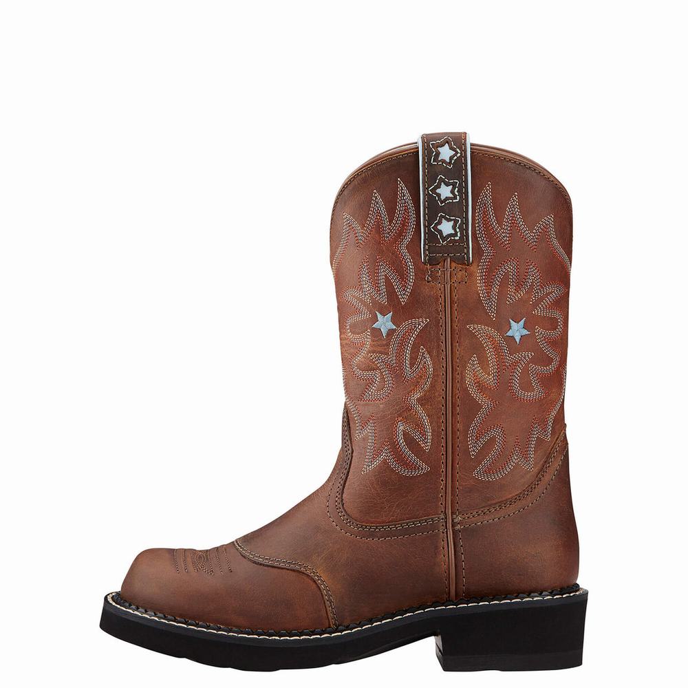 Women's Ariat Western Boots Brown | VIXN-34059