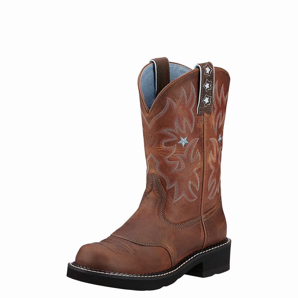 Women\'s Ariat Western Boots Brown | VIXN-34059