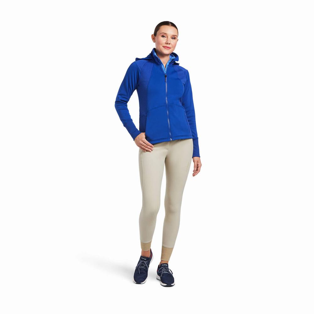 Women's Ariat Wilde Full Zip Hoodie Blue | ZIPC-76309